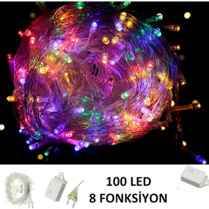 Kumandalı Yılbaşı Çam Ağacı ışığı Vitrin 100 LED ışık