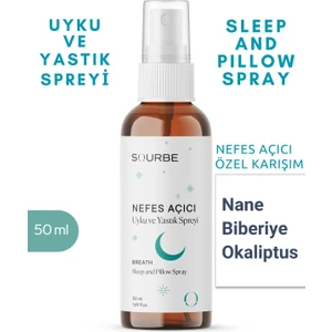 Uyku ve Yastık Spreyi Okaliptus Nane Biberiye Sleep And Pıllow Spray Doğal 50 ml