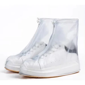 2xl Silikon Yağmur Koruyucu Ayakkabı Kılıfı Kaymaz Su Kir Geçirmez Beyaz 2xl