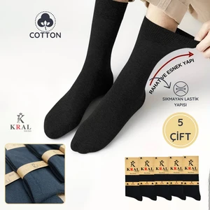 Kral Socks 5 Adet Yazlık Penye Erkek Orta Uzun Çorap Parfümlü