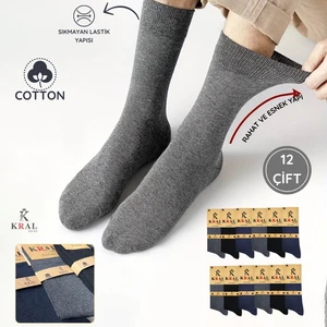 Kral Socks Yazlık Penye Erkek Orta Uzun Çorap (12 Adet) Parfümlü