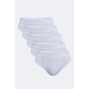 Erkek Beyaz 5 Li Paket Modal Slip Külot 5M080