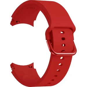 Samsung Galaxy Watch 7 44MM Kordon Solid Silicone Band Kırmızı