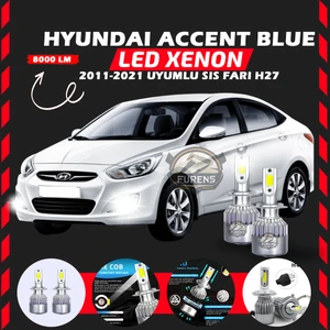 Hyundai Accent Blue 2011-2021 Sis Farı Uyumlu Şimşek Etkili LED Xenon Performance Series H27