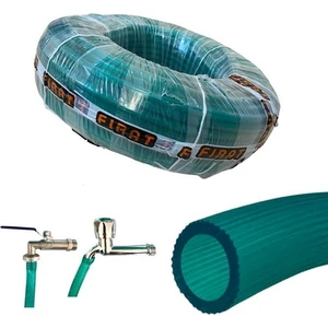 Süper Soft ½ (20 Lik) Bahçe Hortum Silikonlu Kırılmaz (15 Metre) + 2 Adet Kelepçe