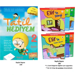 2. Sınıf Yaz Tatili Tüm Dersler Kitabı ve Değerler Eğitimi Hikaye Seti