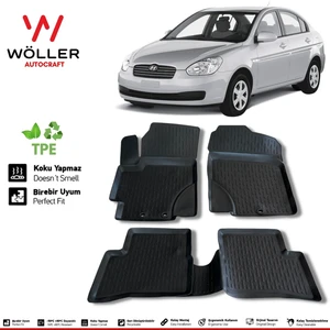 Hyundai Accent Era Paspas 2006 2012 3D Havuzlu Wöller Paspas
