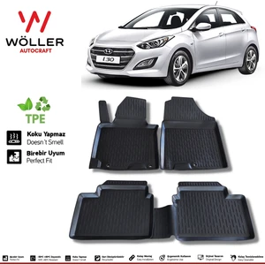 Hyundai I30 Paspas 2012 2017 Arası 3D Havuzlu Wöller Paspas