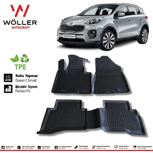 Kia Sportage Paspas 2016 Sonrası 3D Havuzlu Wöller Paspas