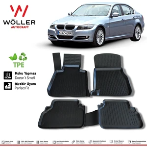 Bmw 3 Serisi E90 Paspas 2005 2013 Arası 3D Havuzlu Wöller Paspas