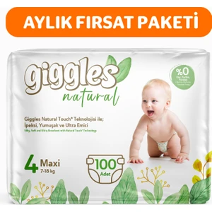 Natural 4 Numara Maxi Pamuklu Bebek Bezi 100 Adet
