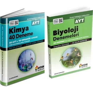 Aydın Yayınları AYT Kimya - Biyoloji Denemeleri