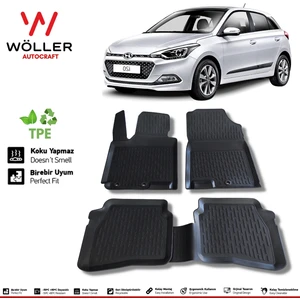 Hyundai I20 Paspas 2015 2020 Arası 3D Havuzlu Wöller Paspas