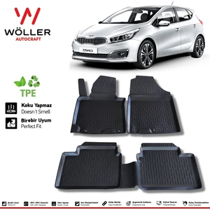 Kia Ceed Paspas 2012 2017 Arası 3D Havuzlu Wöller Paspas