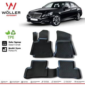 Mercedes E Serisi W212 Paspas 2009 2016 3D Havuzlu Wöller Paspas