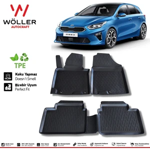 Kia Ceed Paspas 2019 Sonrası 3D Havuzlu Wöller Paspas