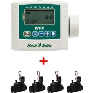 Rain Bird  Esp 9V Pilli Kontrol Ünitesi Selenoid Vana Seti 4 İstasyon 4 Vana