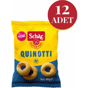 Quinotti Glutensiz Kinoalı Halka Kraker (12 Adet)