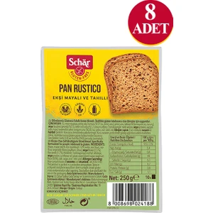 Rustico Glutensiz Lifli Ekmek 250 GR (8 ADET)