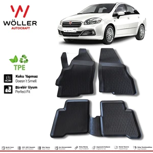 Fiat Linea Paspas 2007 2017 Arası 3D Havuzlu Wöller Paspas