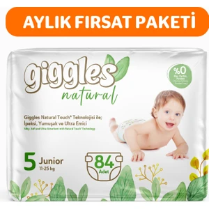 Natural 5 Numara Juniour Pamuklu Bebek Bezi 84 Adet