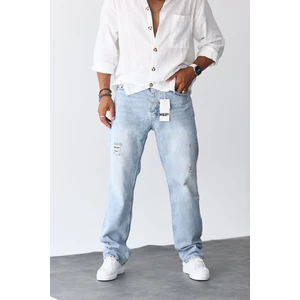 Kaizer Denim Buzmavi Baggy Pantalon Erkek