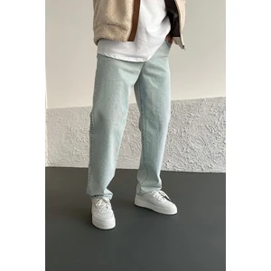 Kaizer Denim Buzmavi Baggy Pantalon Erkek