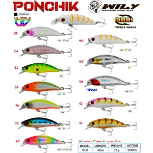 Ponchik 4,8 cm Maket Balık 3,5 gr  Sinking