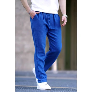 Lacivert Müslin Kumaş Erkek Basic Pantolon 6507