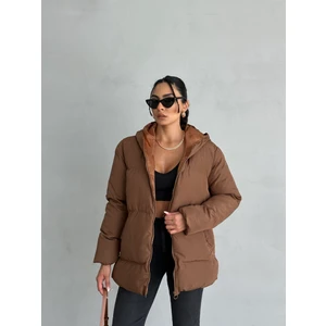 Moda Armanc Kadın Kapüşonlu Şişme Mont