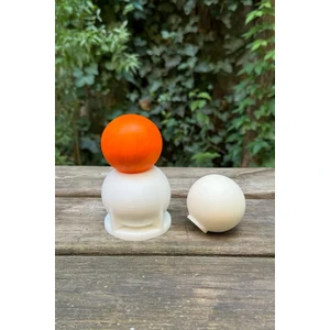 Küre 6cm Çap Silikon Mum Kalıbı
