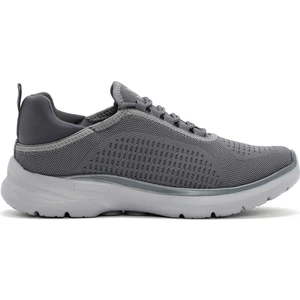Zero Erkek Gri Bağcıklı Kalın Tabanlı Sneaker 24SFD69046F