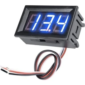 0.56'' 0-100V 3 Kablolu Dc Mavi Panel Tipi Voltmetre