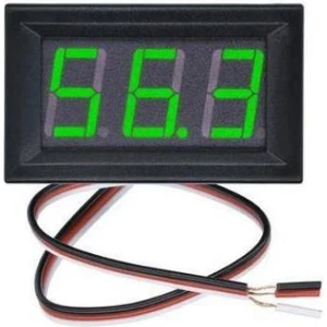 0.56'' 0-100V 3 Kablolu Dc Yeşil Voltmetre
