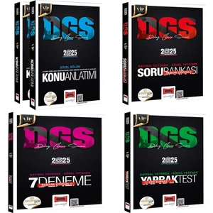 Yargı Yayınevi Yargı 2025 DGS Vip Sayısal Sözel Konu Soru Deneme ve Yaprak Test Seti 4 Kitap