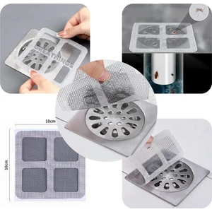 10'lu Lavabo Süzgeci Banyo Gider Kapatıcı Sineklik Tamir Kiti Pratik Banyo Saç Kılı Tutucu