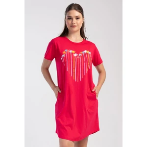 Pamuklu Kadın Büyük Beden Kısa Kol Gecelik
, 404113