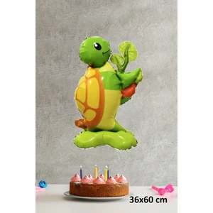 Ayaklı Kaplumbağa Folyo Balon Kendi Dik Durabilen Kaplumbağa Balon
