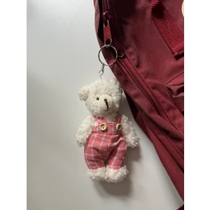 Sumicorn Design Sevimli Peluş Tulumlu Ayıcık Anahtarlık Çanta ve Cüzdan Aksesuarı Hediyelik