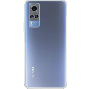 Vivo Y53S Kılıf Şeffaf Kamera Korumalı Esnek Yumuşak Silikon