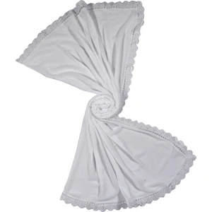 Mim Eşarp ve Şal Enba Şifon Iğne Oyalı Şal Namaz ve Mevlüt Örtüsü 60X150 cm