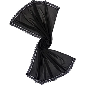 Mim Eşarp ve Şal Enba Şifon Iğne Oyalı Şal Namaz ve Mevlüt Örtüsü 60X150 cm
