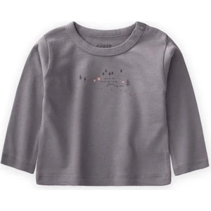 Baskılı Mevsimlik T-Shırt 0-4 Yaş Gri