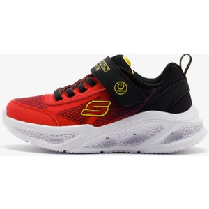 Skechers Meteor-Lights - Krendox Büyük Erkek Çocuk Kırmızı Işıklı Spor Ayakkabı 401495L Rdbk