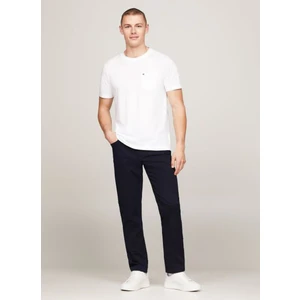 Tommy Hilfiger Bisiklet Yaka Beyaz Erkek T-Shirt MW0MW36220YBR