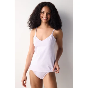 V Neck Cotton Açık Pembe Cami Atlet