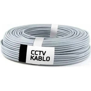 100 Metre Kaliteli 2+1 - 0.22 mm Cctv Güvenlik Kamera Kablosu