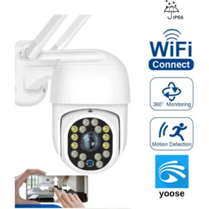 Ata Soft Elektronik Kablosuz Wifi Kamera Gece Görüşlü Hareketli Dış Mekan Güvenlik Kamerası Blm-05