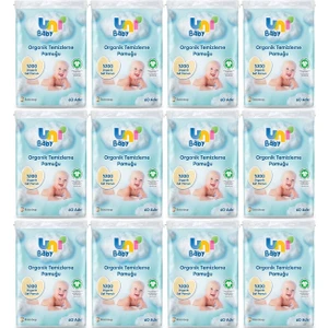 Uni Baby Bebek Temizleme Pamuğu 60 Adet Tekli Pk (12 Li Set)