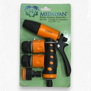 MD-605 4 Uç Otomatik Tetikli Bahçe Sulama Tabancası